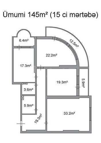 Продаётся 3-комн. новостройка 145 м², м. Ахмедлы, photo 22 from 23
