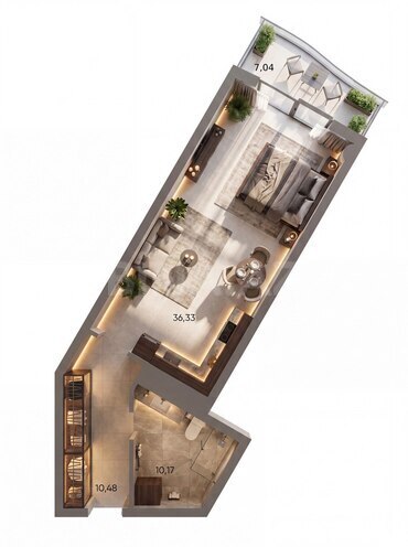 Продаётся 1-комн. новостройка 64 м², пос. Нардаран, photo 4 from 15