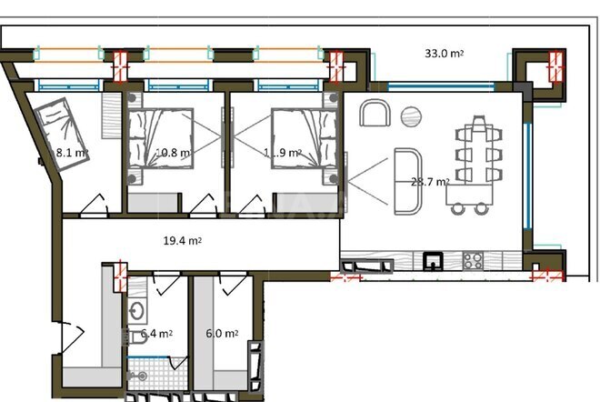 Satılır 4 otaqlı yeni tikili 154.2 m², Nardaran q., photo 16 from 17