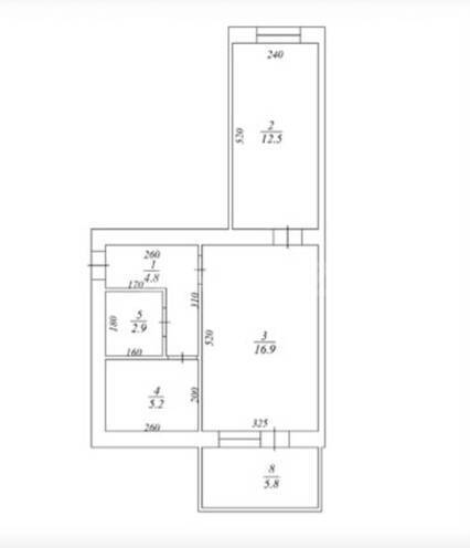 Продаётся 2-комн. вторичка 60 м², м. Элмляр Академиясы, photo 10 from 11