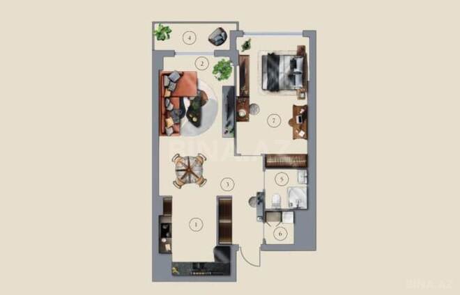 Satılır 2 otaqlı yeni tikili 76 m², Gənclik m., photo 6 from 8