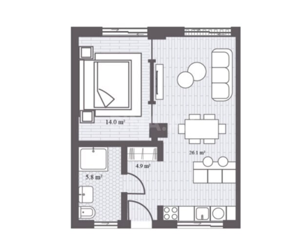Satılır 2 otaqlı yeni tikili 59.6 m², Nardaran q., photo 9 from 10