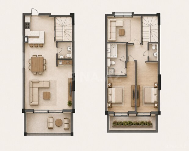 Satılır 4 otaqlı həyət evi/bağ evi 191 m², Yeni Yasamal q., photo 3 from 8