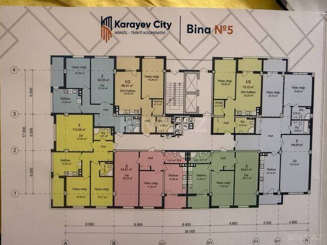 Продаётся 2-комн. новостройка 84 м², м. Кара Караев, photo 6 from 7