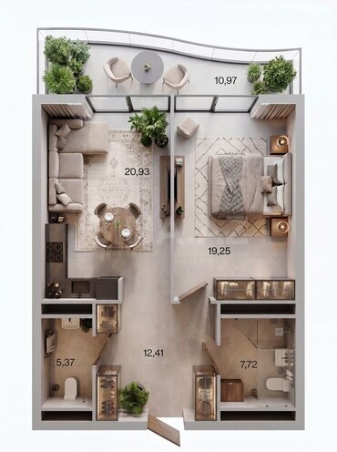 Satılır 2 otaqlı yeni tikili 76.6 m², Nardaran q., photo 3 from 20