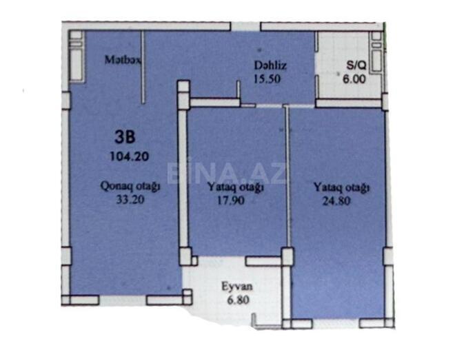 Продаётся 3-комн. новостройка 105 м², м. Ахмедлы, photo 4 from 15