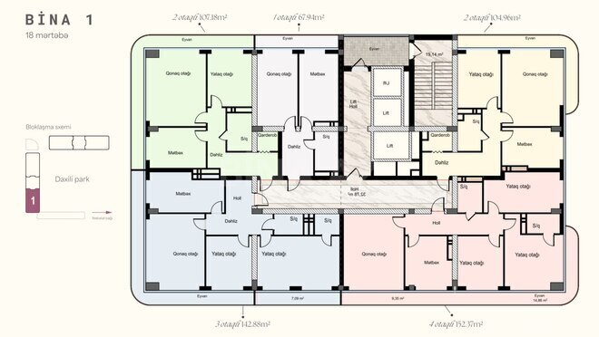Satılır 4 otaqlı yeni tikili 154.6 m², Badamdar q., photo 6 from 8