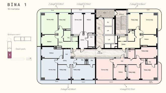 Satılır 3 otaqlı yeni tikili 144.6 m², Badamdar q., photo 6 from 8
