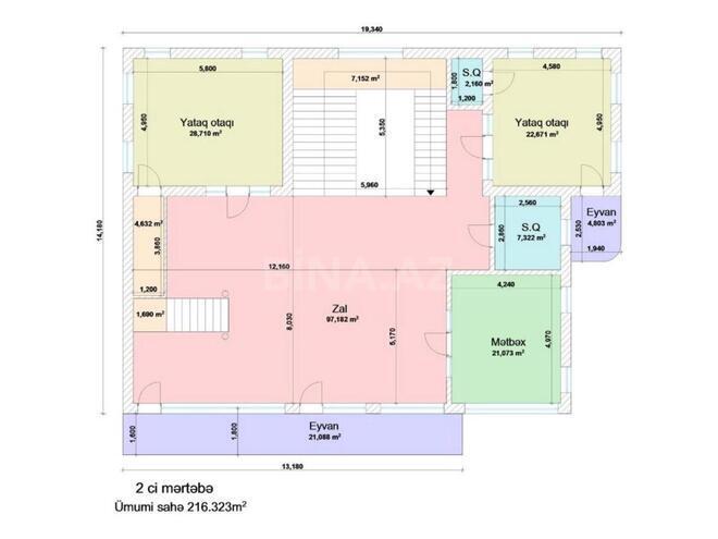 Satılır 9 otaqlı həyət evi/bağ evi 760 m², Bayıl q., photo 7 from 32
