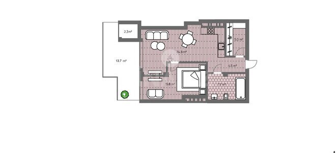 Продаётся 2-комн. новостройка 87.9 м², пос. Sea Breeze, photo 5 from 6