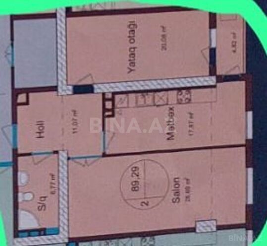 Satılır 2 otaqlı yeni tikili 95 m², Qara Qarayev m., photo 4 from 14