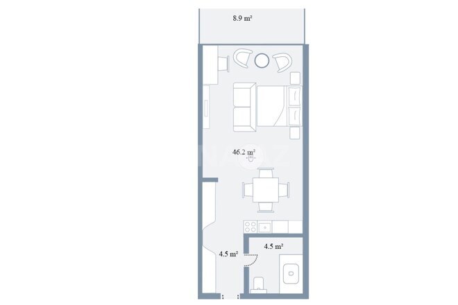 Продаётся 1-комн. новостройка 75.7 м², пос. Sea Breeze, photo 5 from 6