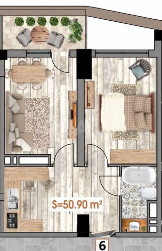 Satılır 2 otaqlı yeni tikili 51 m², Bakıxanov q., photo 3 from 13