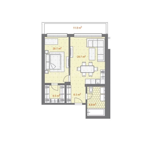 Продаётся 2-комн. новостройка 101.4 м², пос. Sea Breeze, photo 8 from 9