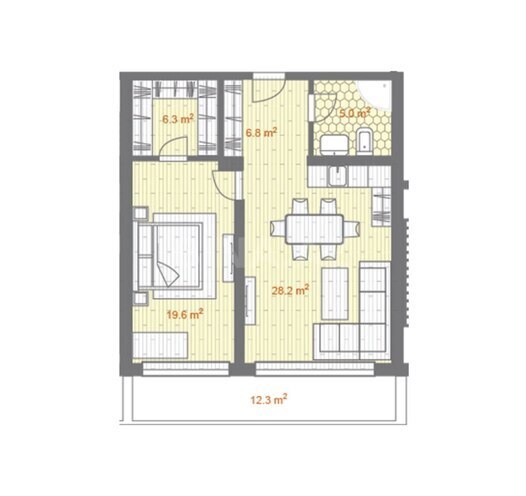 Продаётся 2-комн. новостройка 94.9 м², пос. Sea Breeze, photo 7 from 8