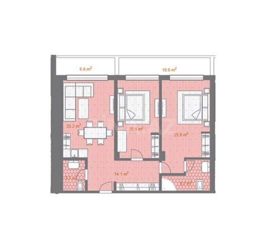 Продаётся 3-комн. новостройка 136 м², пос. Sea Breeze, photo 8 from 9