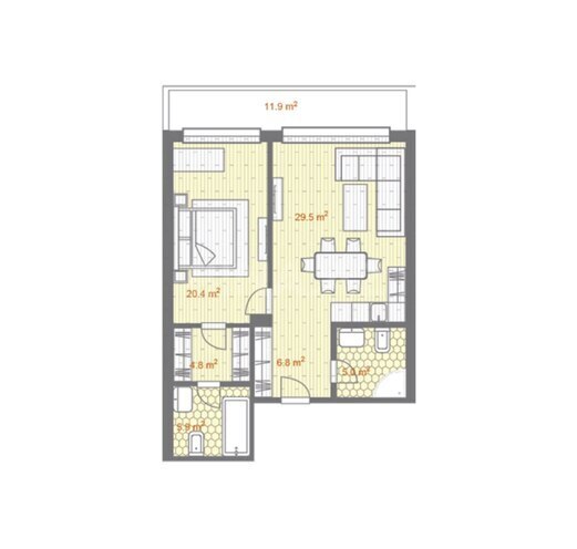 Satılır 2 otaqlı yeni tikili 99.9 m², Sea Breeze q., photo 8 from 9