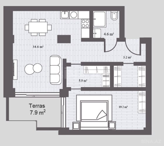 Продаётся 2-комн. новостройка 93.9 м², пос. Sea Breeze, photo 9 from 10