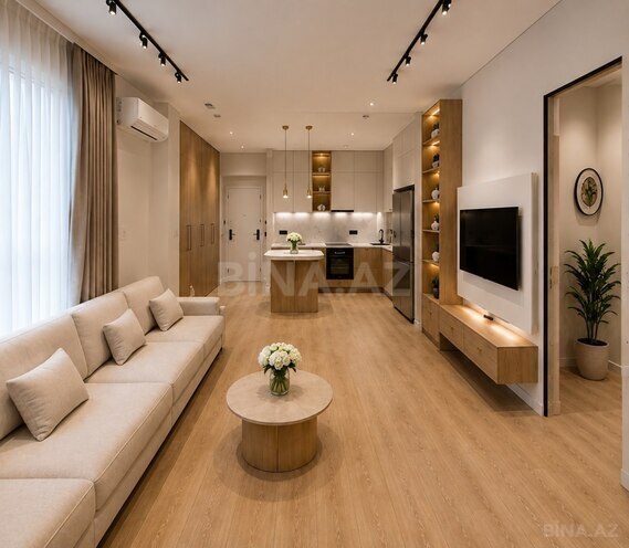 İcarəyə verilir 2 otaqlı yeni tikili 55 m², Elmlər Akademiyası m., photo 5 from 8