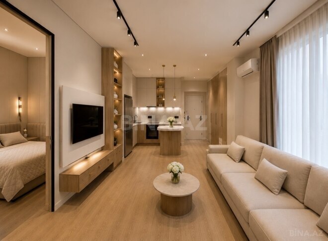 İcarəyə verilir 2 otaqlı yeni tikili 55 m², Elmlər Akademiyası m., photo 4 from 8