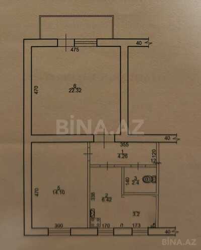 Satılır 2 otaqlı köhnə tikili 60 m², Nərimanov r., photo 16 from 17