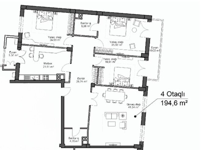 Продаётся 4-комн. новостройка 195 м², пос. Аг шехер, photo 4 from 18