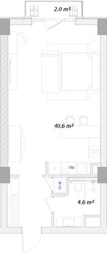 Продаётся 1-комн. новостройка 56.1 м², пос. Нардаран, photo 20 from 21