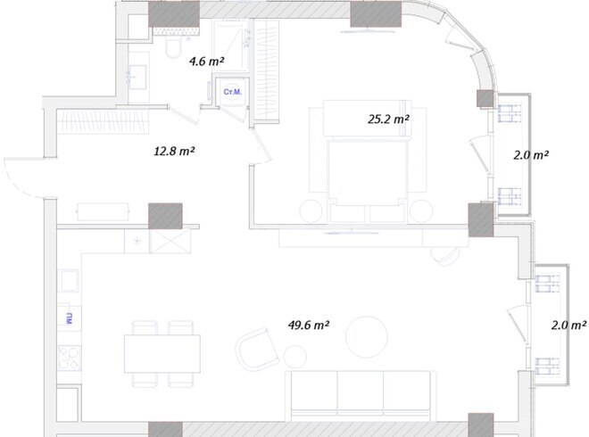 Продаётся 2-комн. новостройка 112 м², пос. Нардаран, photo 20 from 21