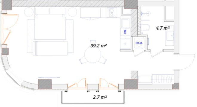 Satılır 1 otaqlı yeni tikili 58 m², Nardaran q., photo 20 from 21