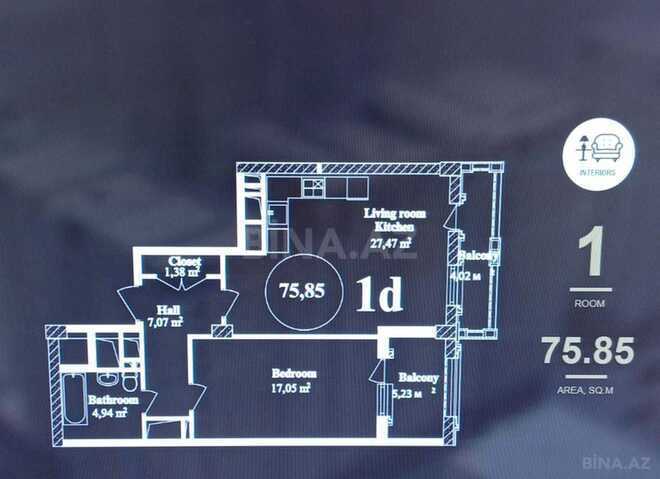 Satılır 2 otaqlı yeni tikili 76 m², Elmlər Akademiyası m., photo 8 from 19