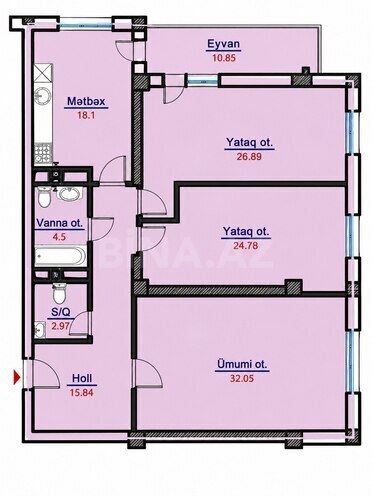 Satılır 3 otaqlı yeni tikili 136 m², Azadlıq Prospekti m., photo 6 from 16