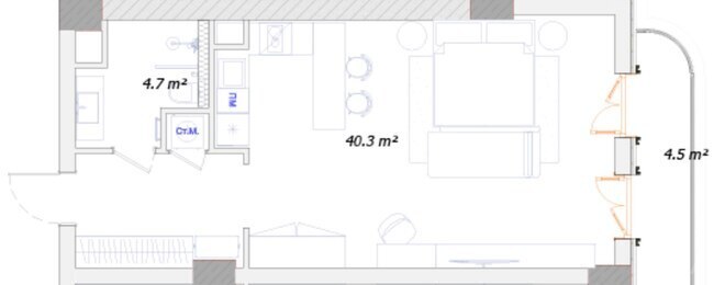 Satılır 1 otaqlı yeni tikili 60.8 m², Nardaran q., photo 20 from 21