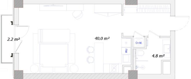 Satılır 1 otaqlı yeni tikili 56.3 m², Nardaran q., photo 20 from 21