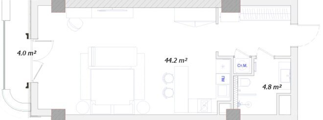Satılır 1 otaqlı yeni tikili 63.4 m², Nardaran q., photo 20 from 21