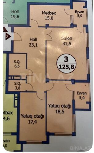 Продаётся 3-комн. новостройка 130 м², м. Нариман Нариманов, photo 3 from 6