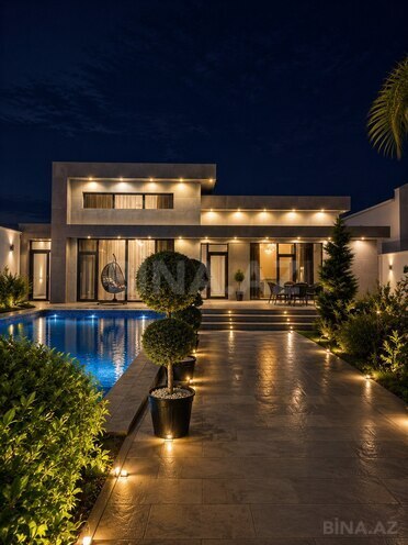 İcarəyə verilir 4 otaqlı həyət evi/bağ evi 360 m², Mərdəkan q., photo 1 from 23