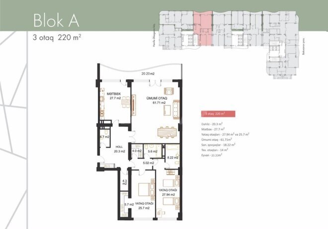 Satılır 4 otaqlı yeni tikili 220 m², Nəsimi r., photo 3 from 16
