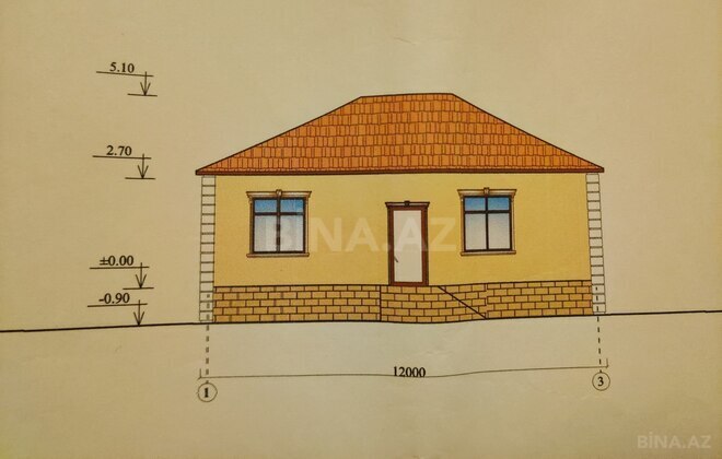 Satılır 3 otaqlı həyət evi/bağ evi 108 m², Binə q., photo 15 from 17