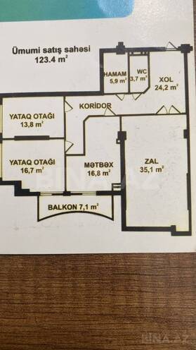 Satılır 3 otaqlı yeni tikili 120 m², Ağ şəhər q., photo 4 from 17