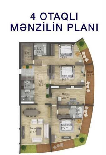 Satılır 4 otaqlı yeni tikili 240 m², Yasamal r., photo 4 from 27