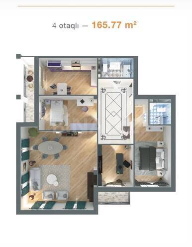 Satılır 4 otaqlı yeni tikili 165 m², 28 May m., photo 4 from 9
