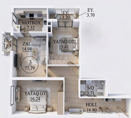Продаётся 3-комн. новостройка 78 м², м. 28 мая, photo 4 from 14