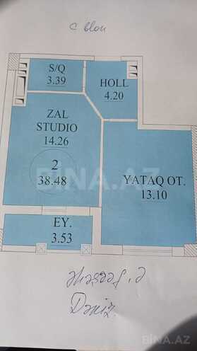 Satılır 1 otaqlı yeni tikili 38 m², Böyükşor q., photo 4 from 6