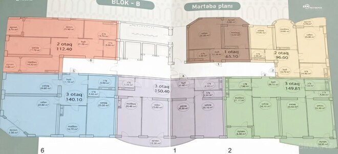 Продаётся 2-комн. новостройка 96.6 м², м. Иншаатчылар, photo 9 from 10