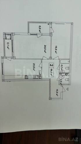 Satılır 2 otaqlı yeni tikili 99 m², Gənclik m., photo 7 from 8