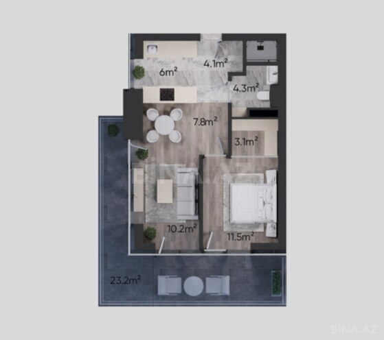 Продаётся 2-комн. новостройка 82.3 м², пос. Sea Breeze, photo 7 from 8