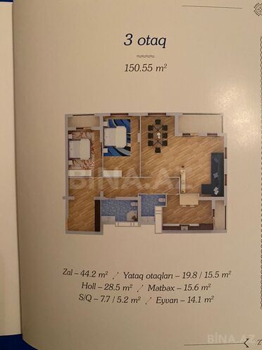 Satılır 3 otaqlı yeni tikili 151 m², Nizami m., photo 17 from 19
