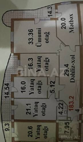Satılır 4 otaqlı yeni tikili 180 m², Elmlər Akademiyası m., photo 9 from 13