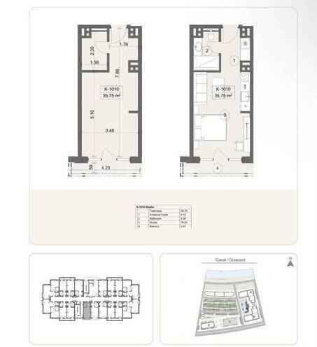Satılır 1 otaqlı yeni tikili 36 m², Sea Breeze q., photo 7 from 8