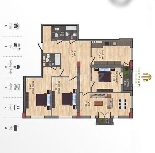 Продается 4-комн. новостройка 132 м², м. 28 мая, photo 3 from 19